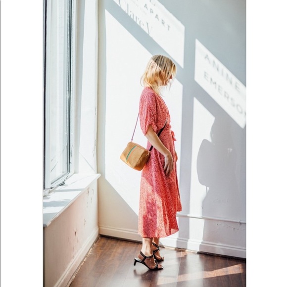 Clare V. Camel Suede Marisol Crossbody Bag NWT - Picture 9 of 15